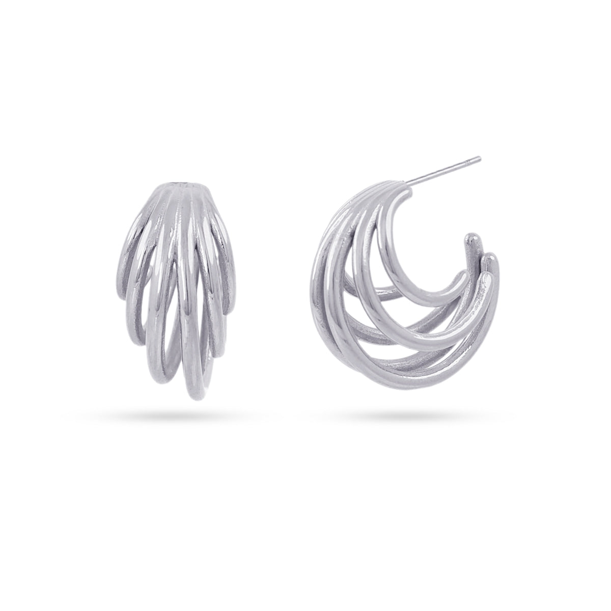 Pendientes Essentials Bask Plateado Anartxy