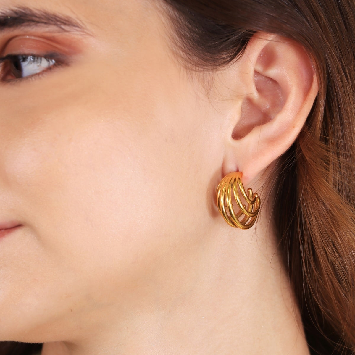 Pendientes Essentials Bask Dorado Anartxy