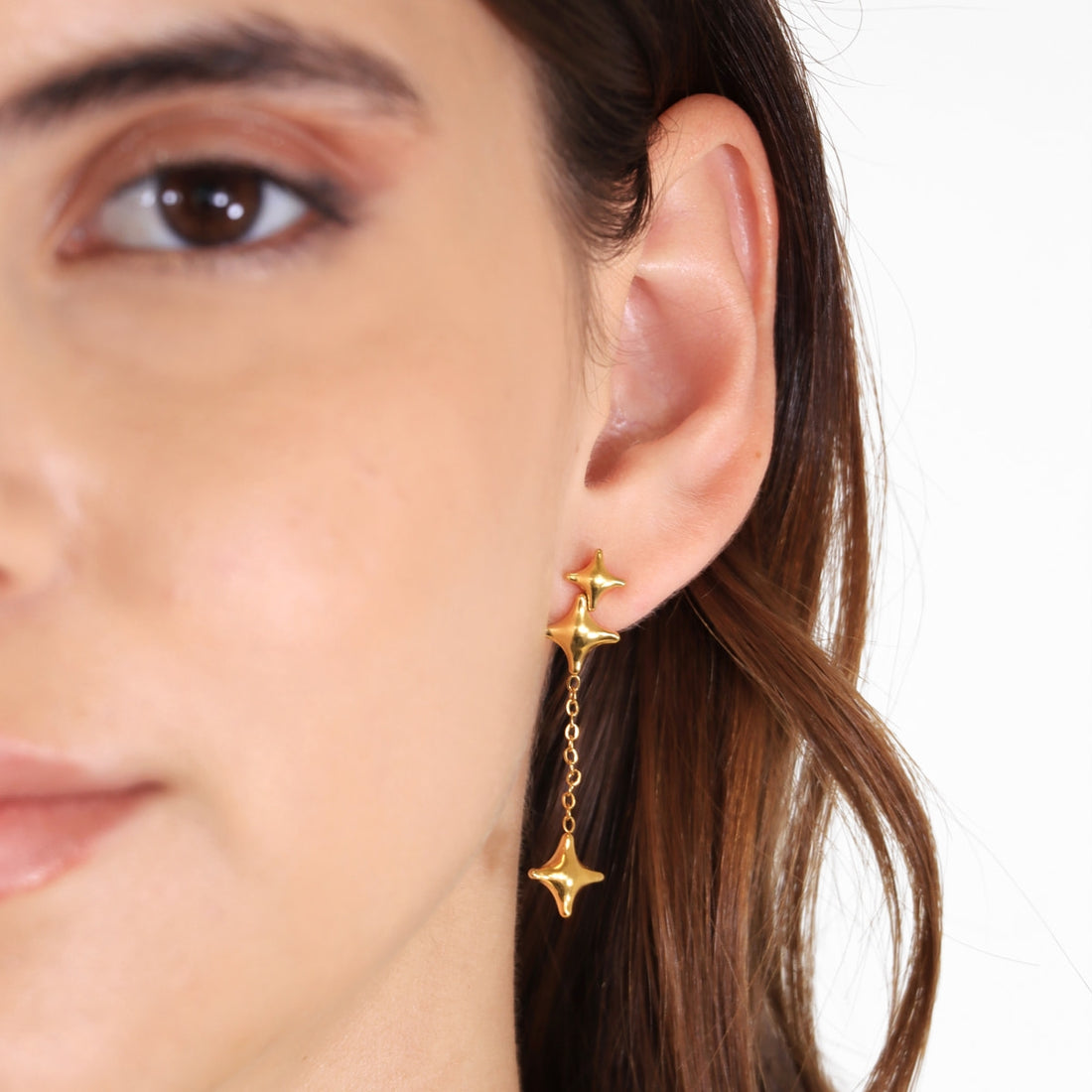 Pendientes Essentials Ray Dorado Anartxy