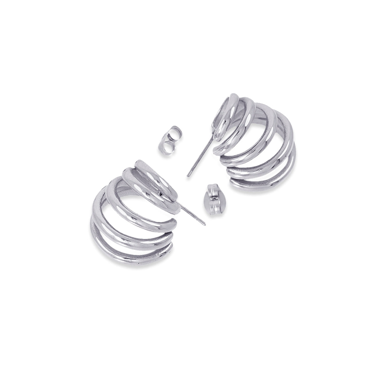 Pendientes Essentials Thrive Plateado Anartxy