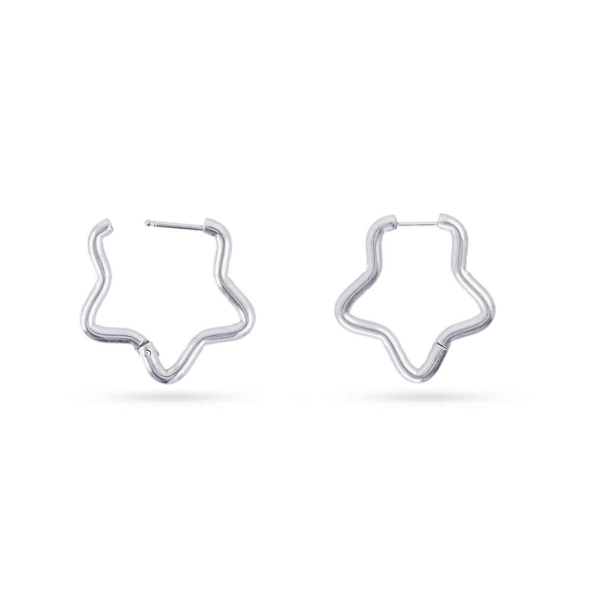 Pendientes Essentials Truly Plateado Anartxy