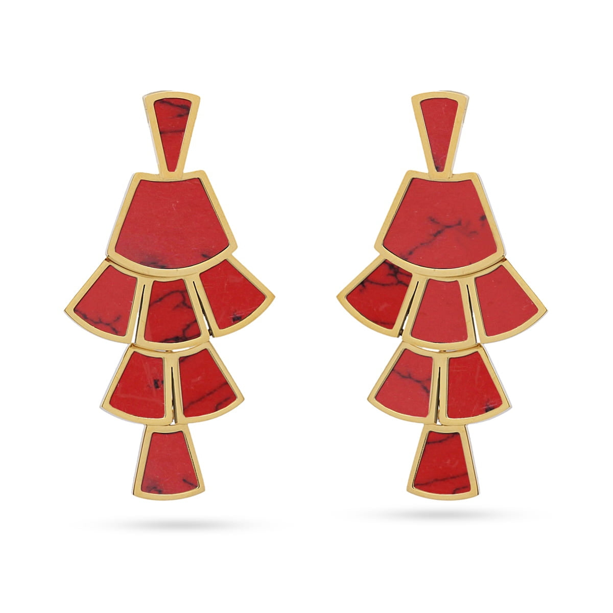 Pendientes Breeze Airy Rojo Anartxy