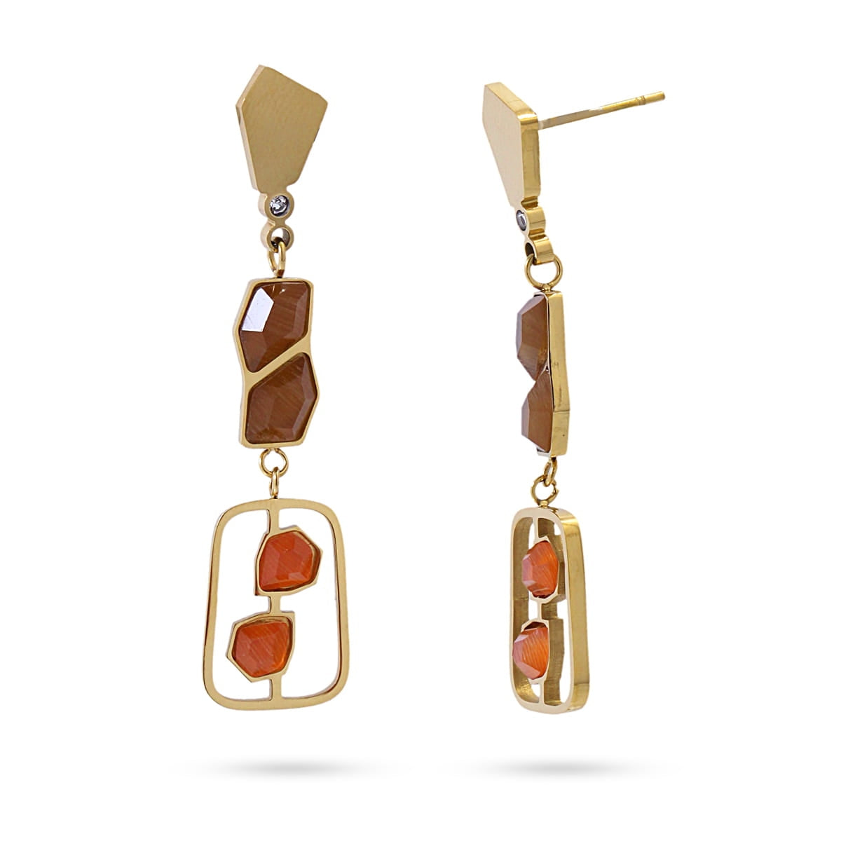 Pendientes Fiorella Naranja Anartxy