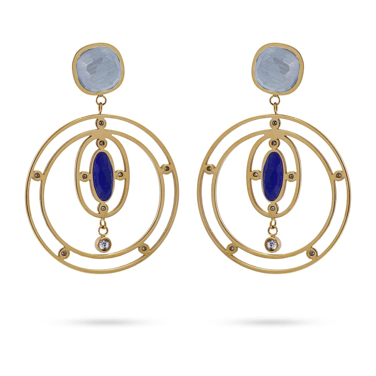 Pendientes Gazania Azul Anartxy