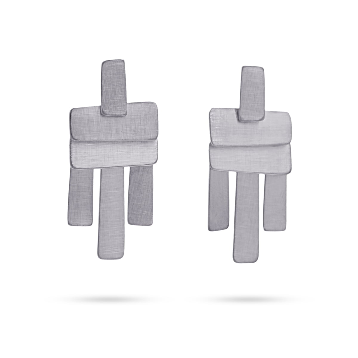 Pendientes Gibraltar Plateado Anartxy