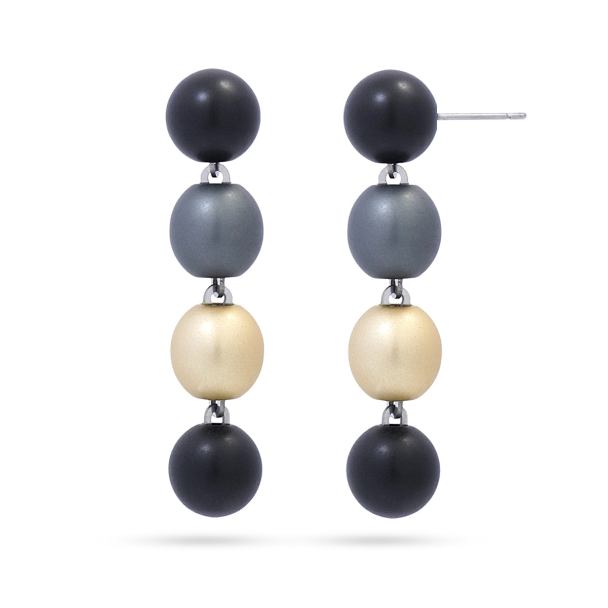 Pendientes Frost Radiance Negro Anartxy