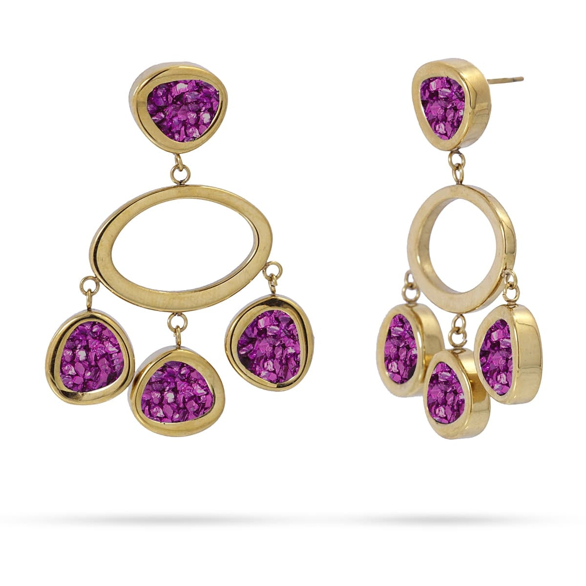 Pendientes Sendai Rosa Anartxy