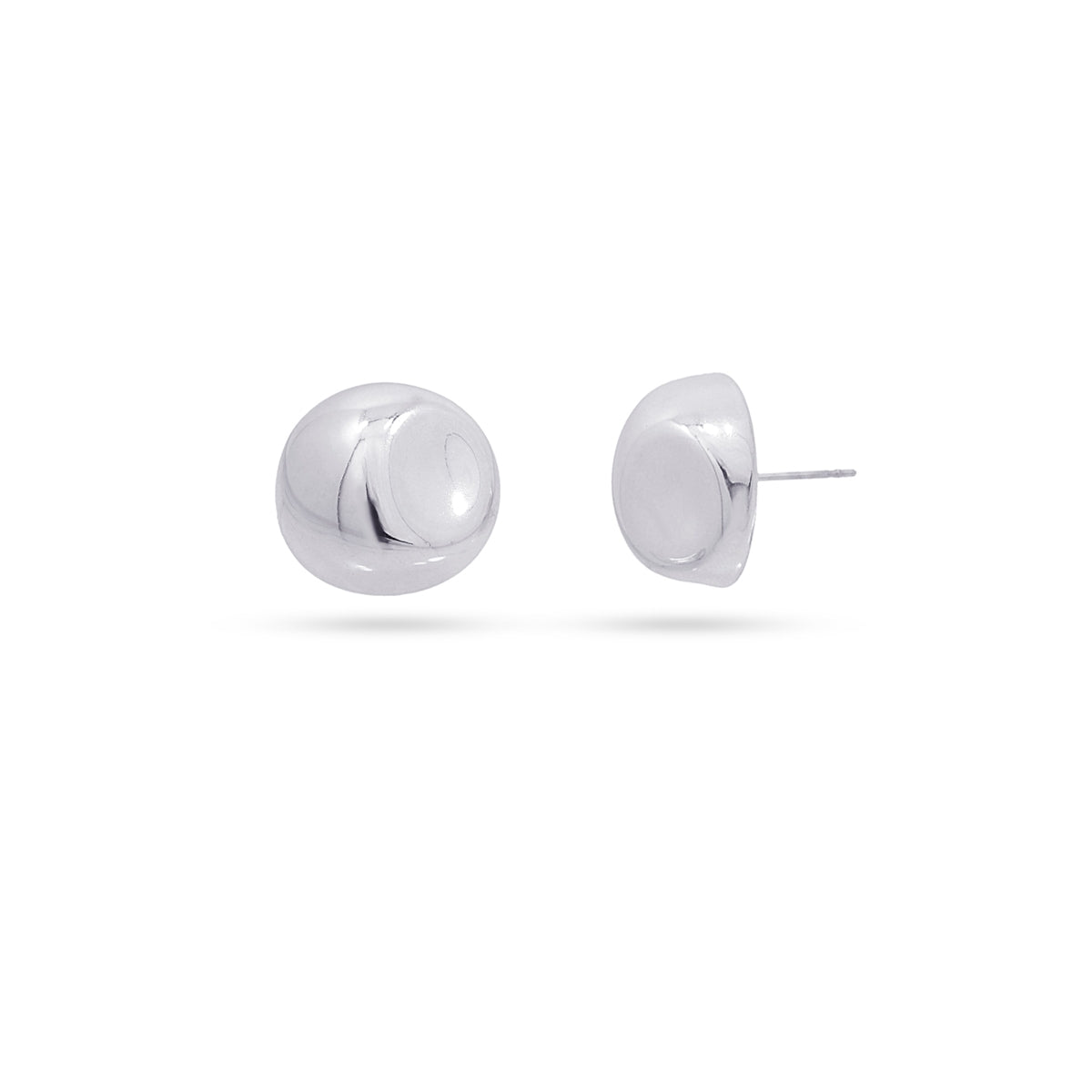 Pendientes Waves Pebble Plateado Anartxy
