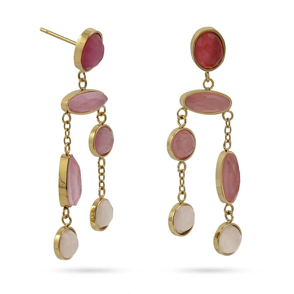 Pendientes Ixora Rosa Anartxy