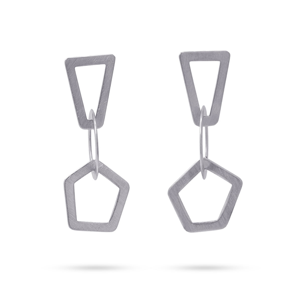 Pendientes Kalmar Plateado Anartxy