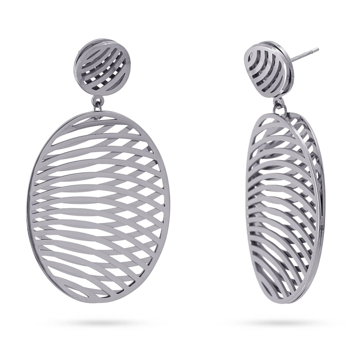 Pendientes largos Alton Plateado Anartxy