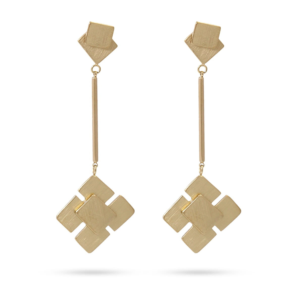 Pendientes largos Kola Dorado Anartxy