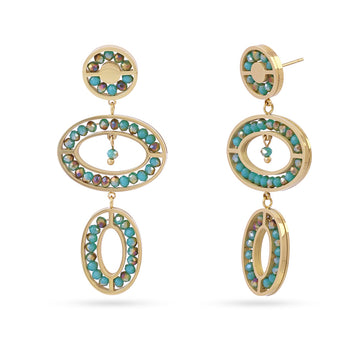 Pendientes Levity Calm Turquesa Anartxy