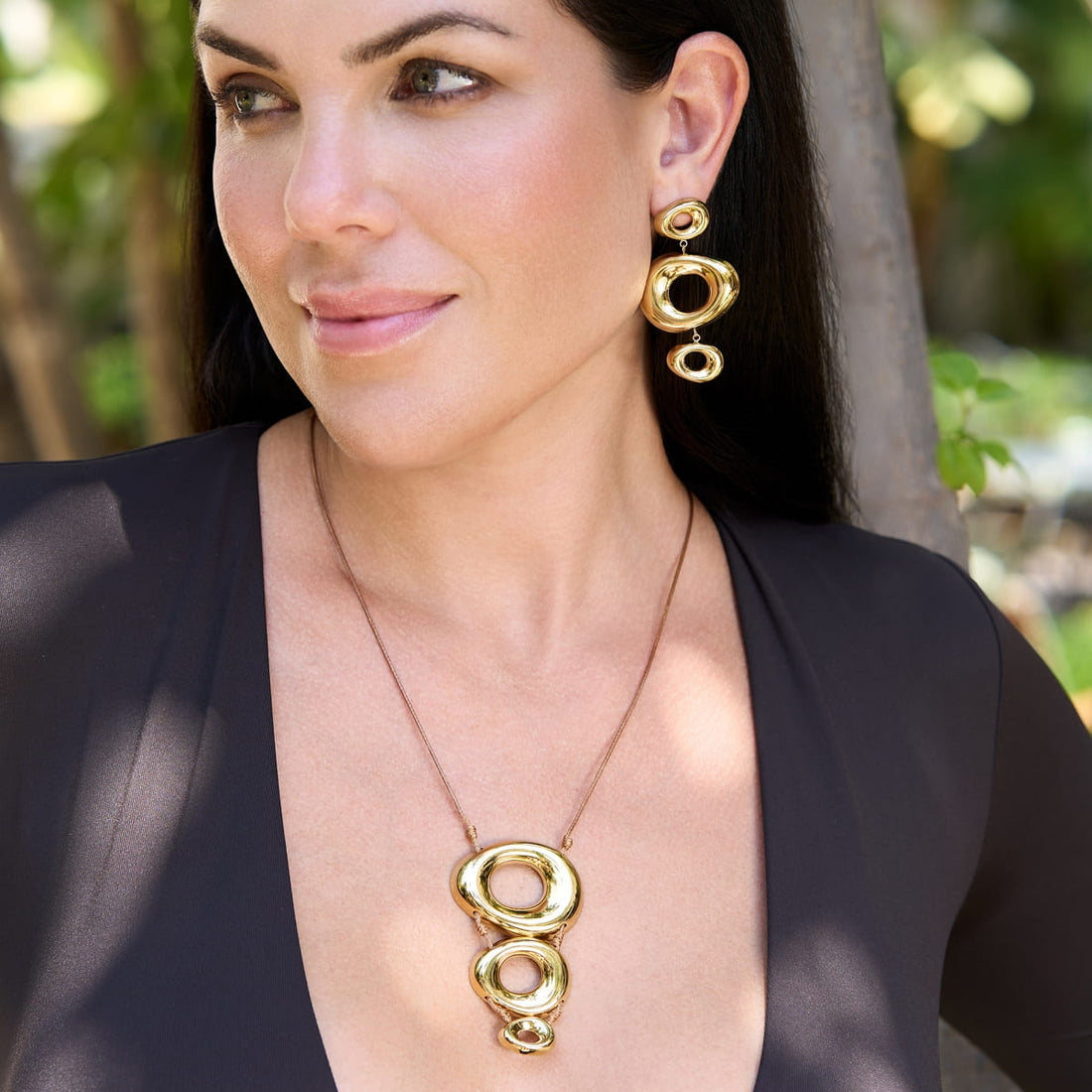 Pendientes Melt Lixia Dorado Anartxy