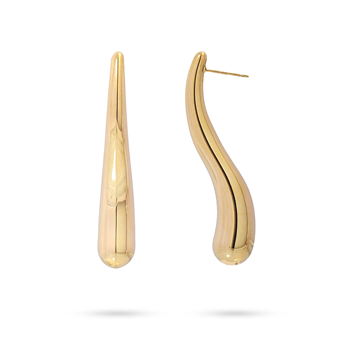 Pendientes Waves Coral Dorado Anartxy