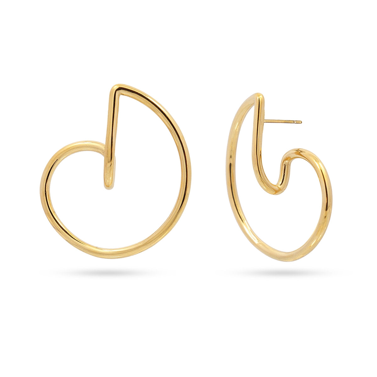 Pendientes Liquid Loop Dorado Anartxy