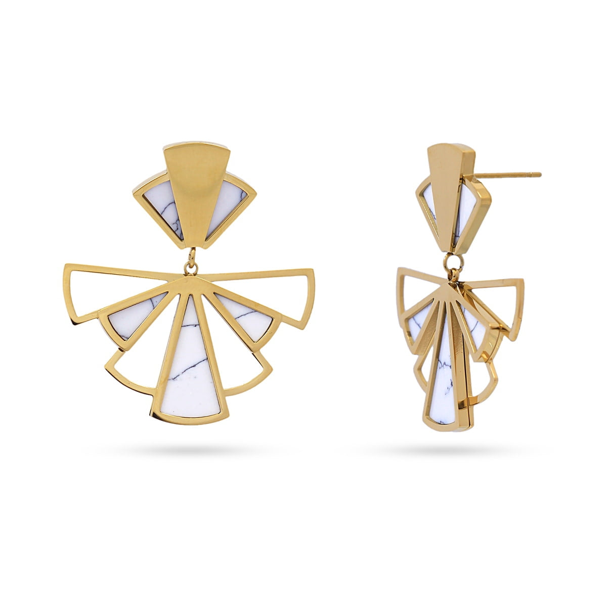 Pendientes Breeze Airglow Blanco Anartxy