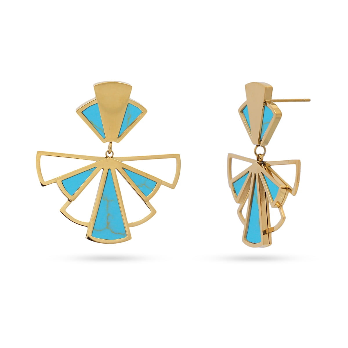 Pendientes Breeze Airglow Turquesa Anartxy