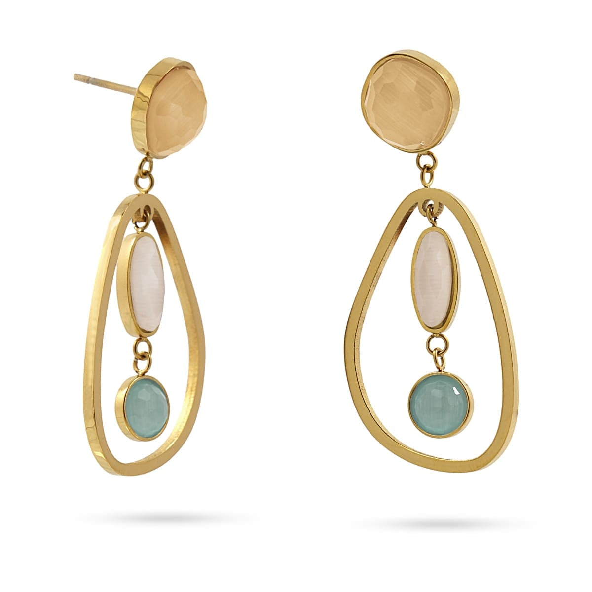 Pendientes Peonía Beige Anartxy