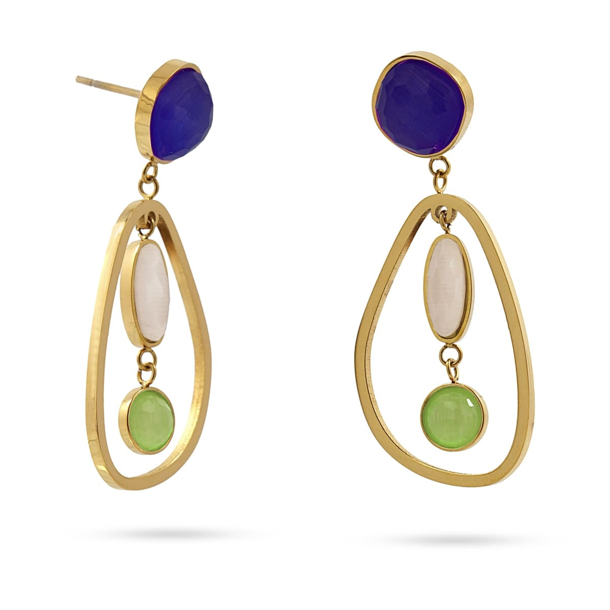 Pendientes Peonía Verde Anartxy