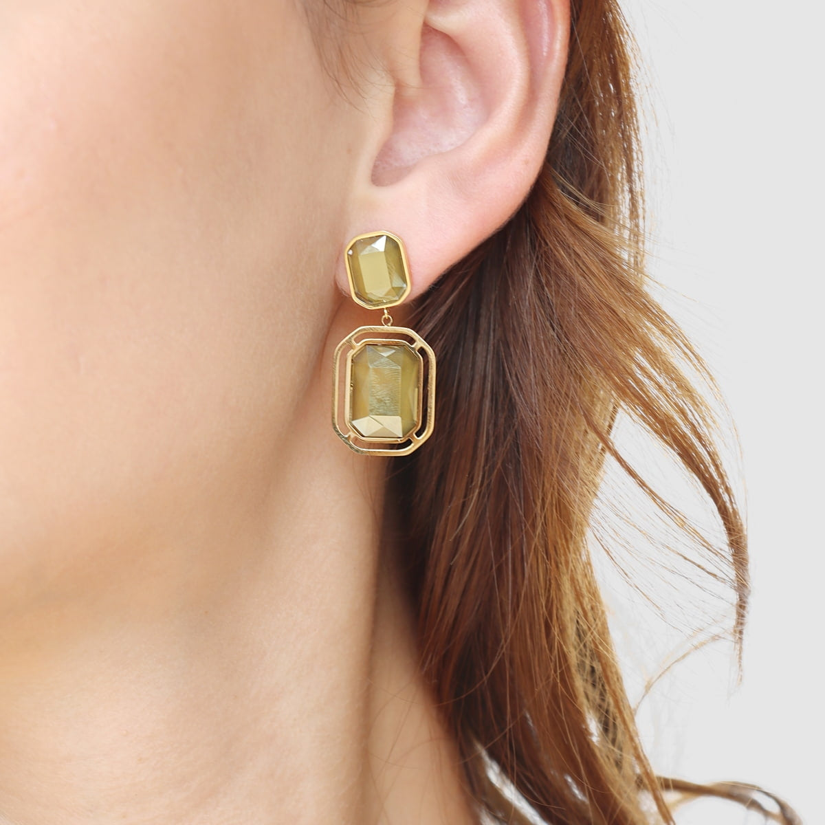 Pendientes Pixels Lunitha Amarillo Anartxy