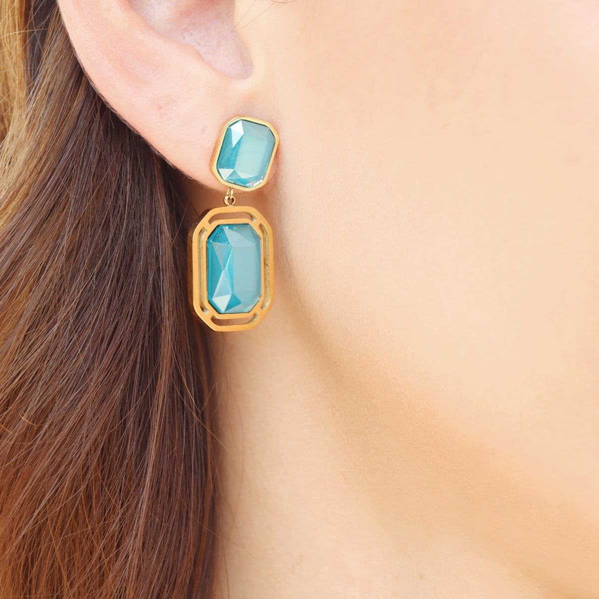 Pendientes Pixels Lunitha Azul Anartxy