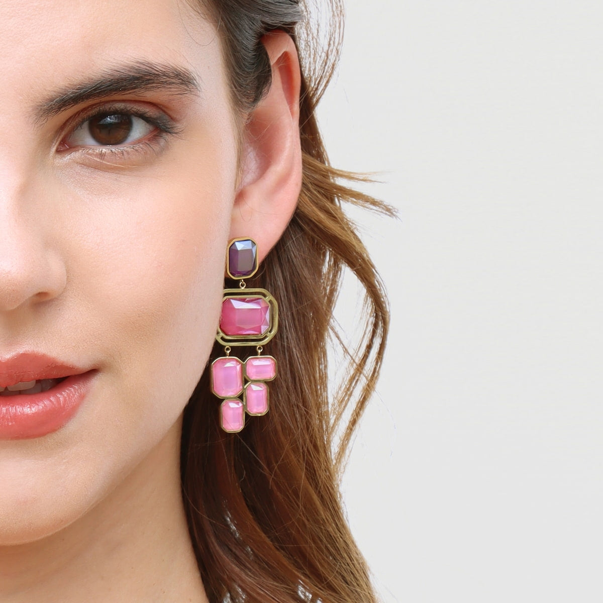 Pendientes Pixels Shadea Rosa Anartxy