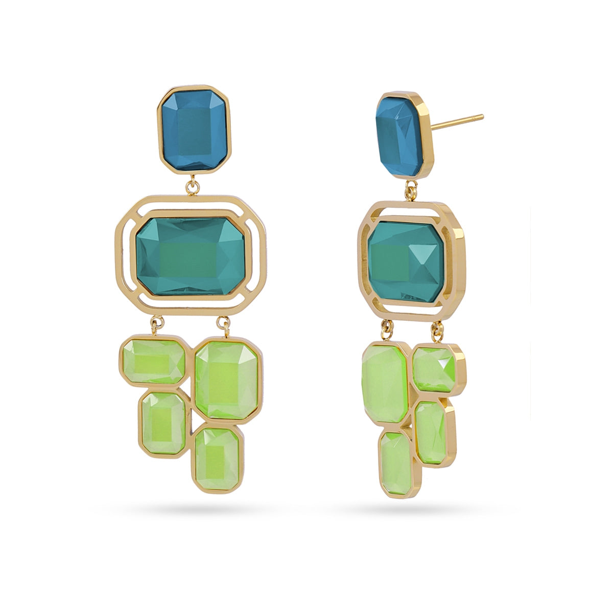 Pendientes Pixels Shadea Azul Anartxy