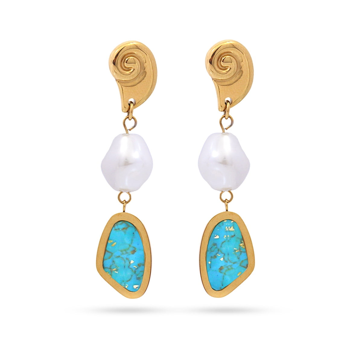 Pendientes Aqua Reef