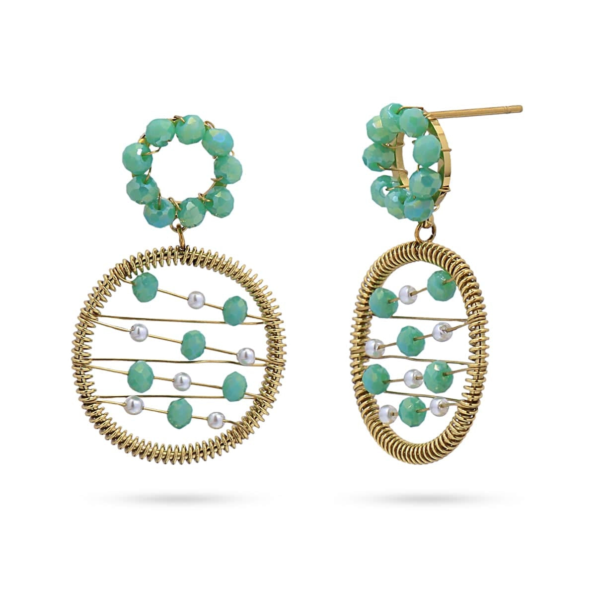 Pendientes Levity Aerial Turquesa Anartxy