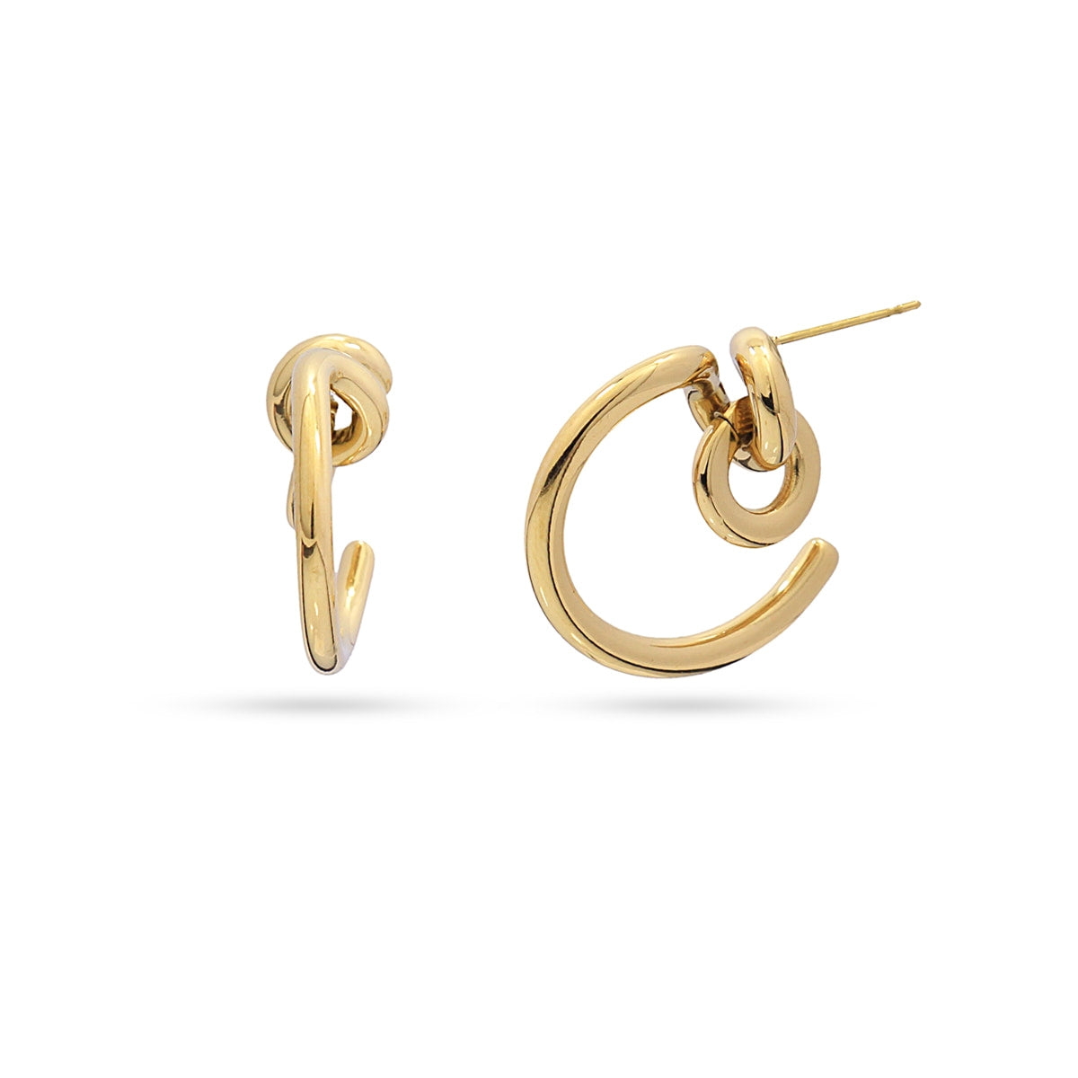 Pendientes Waves Knot Dorado Anartxy