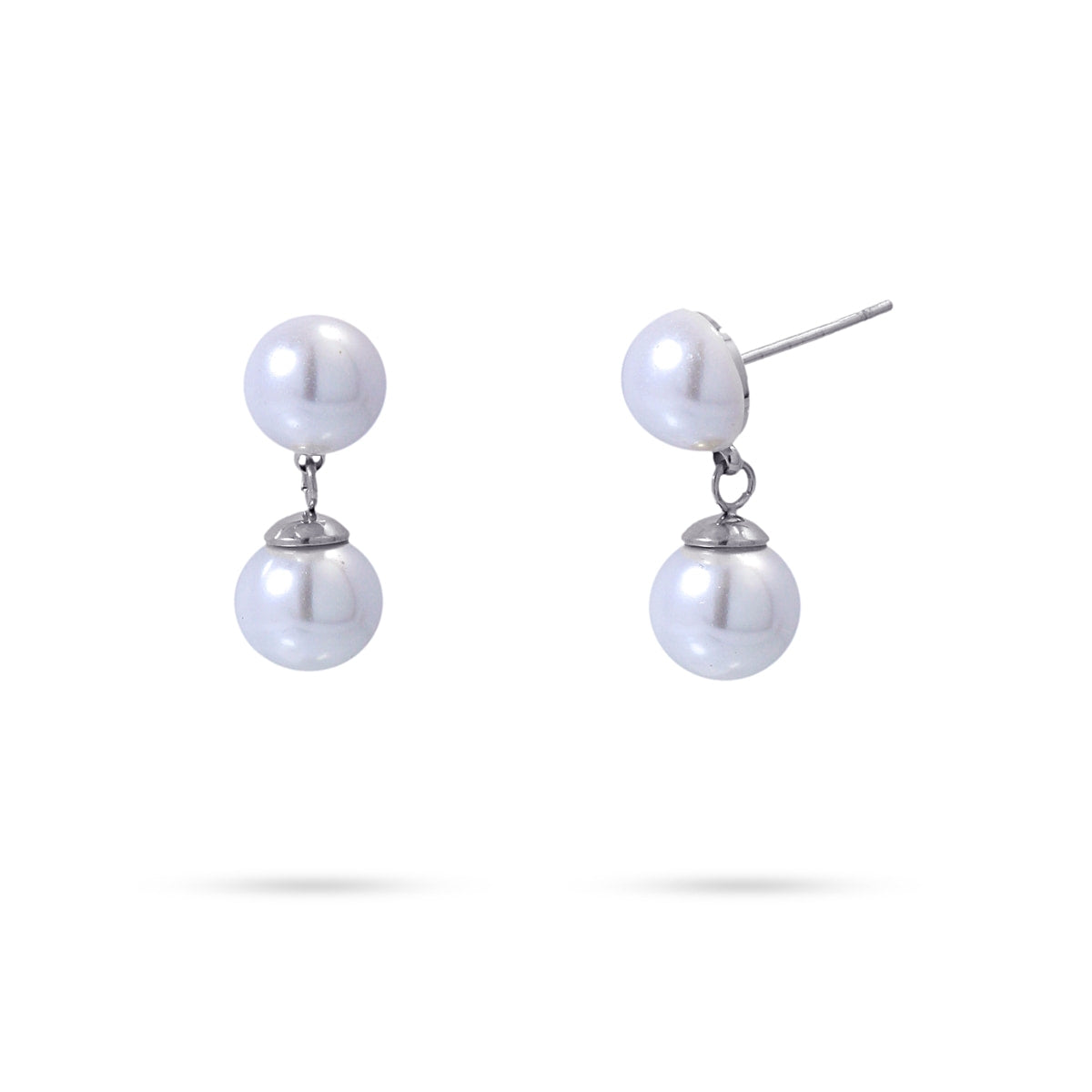 Pendientes Selene perlas Plateado Anartxy