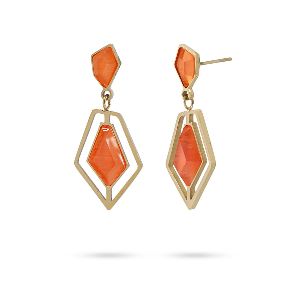 Pendientes Siempreviva Naranja Anartxy