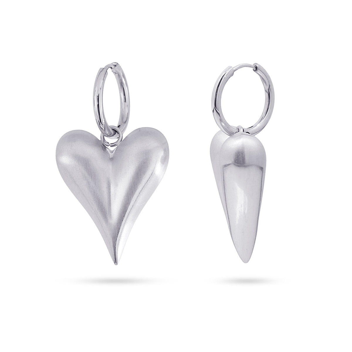 Pendientes Matt Lucen Plateado Anartxy