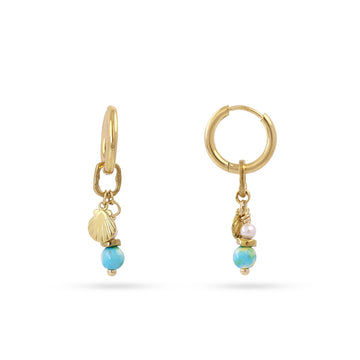 Pendientes Spirit Pebble Dorado Anartxy