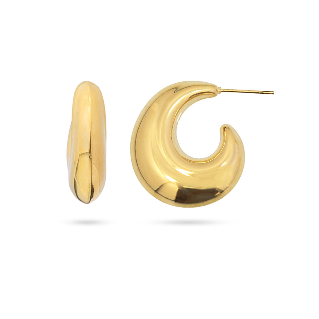 Pendientes Waves Dune Dorado Anartxy