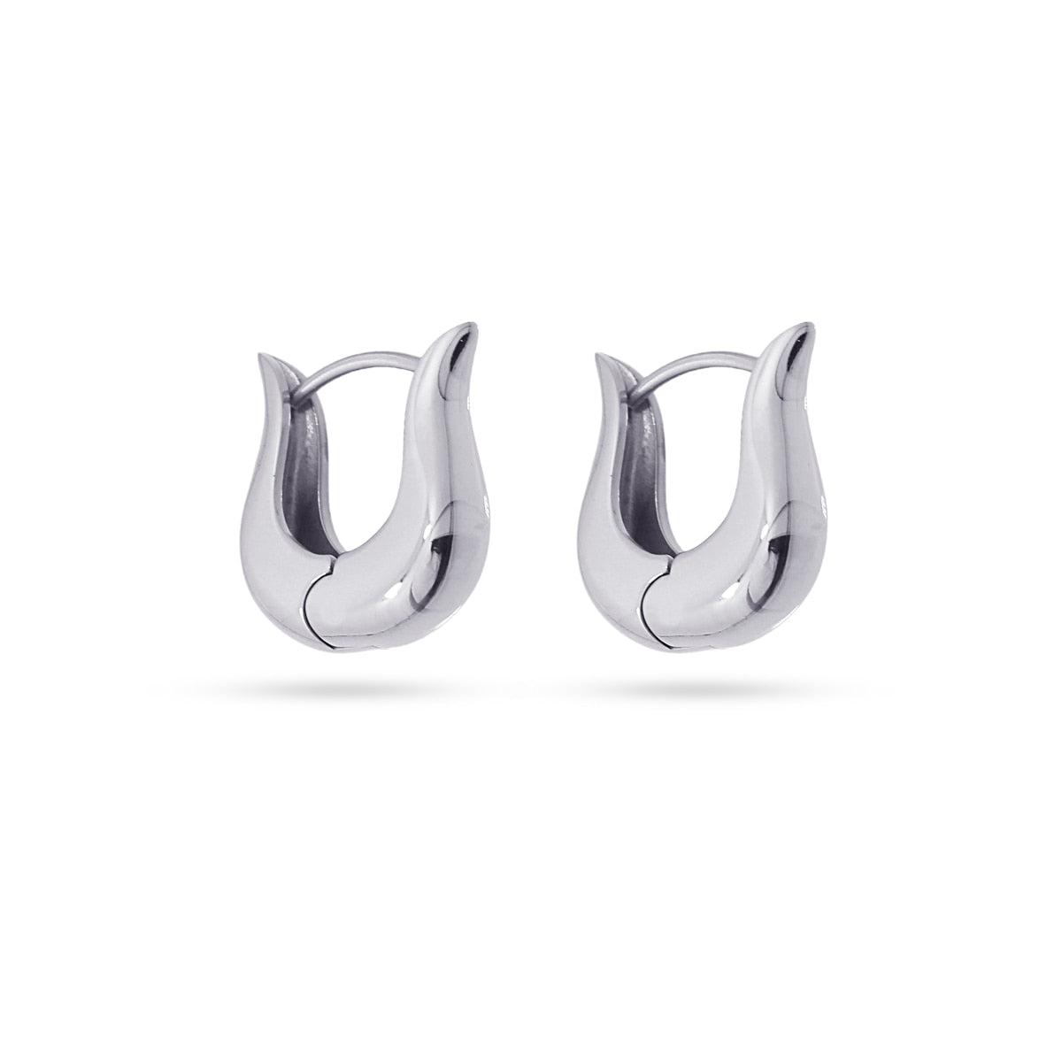 Pendientes Waves Seed Plateado Anartxy