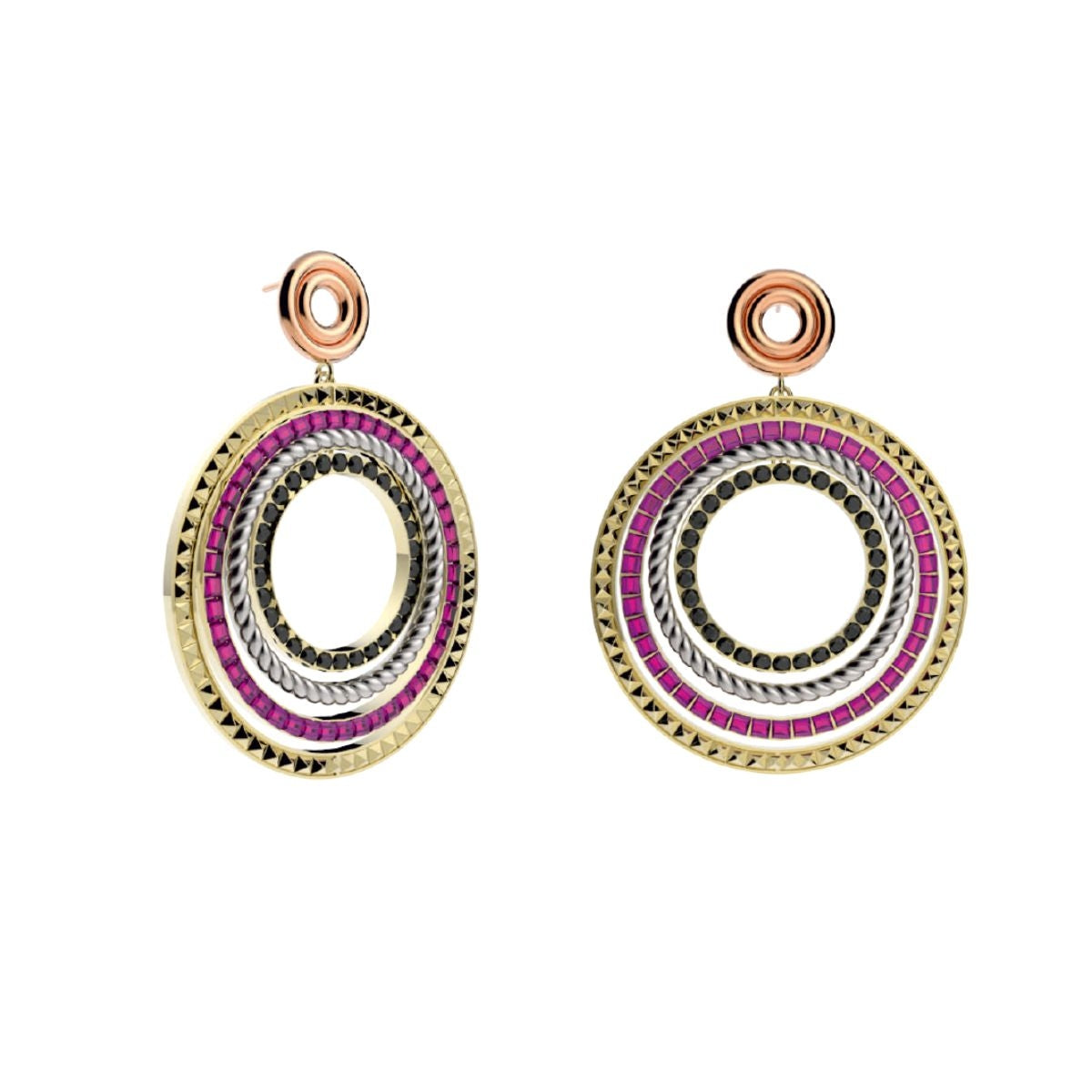 Pendientes Vandal Crush Combinado Anartxy