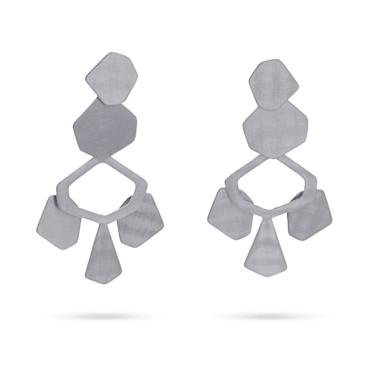 Pendientes Varsovia Plateado Anartxy