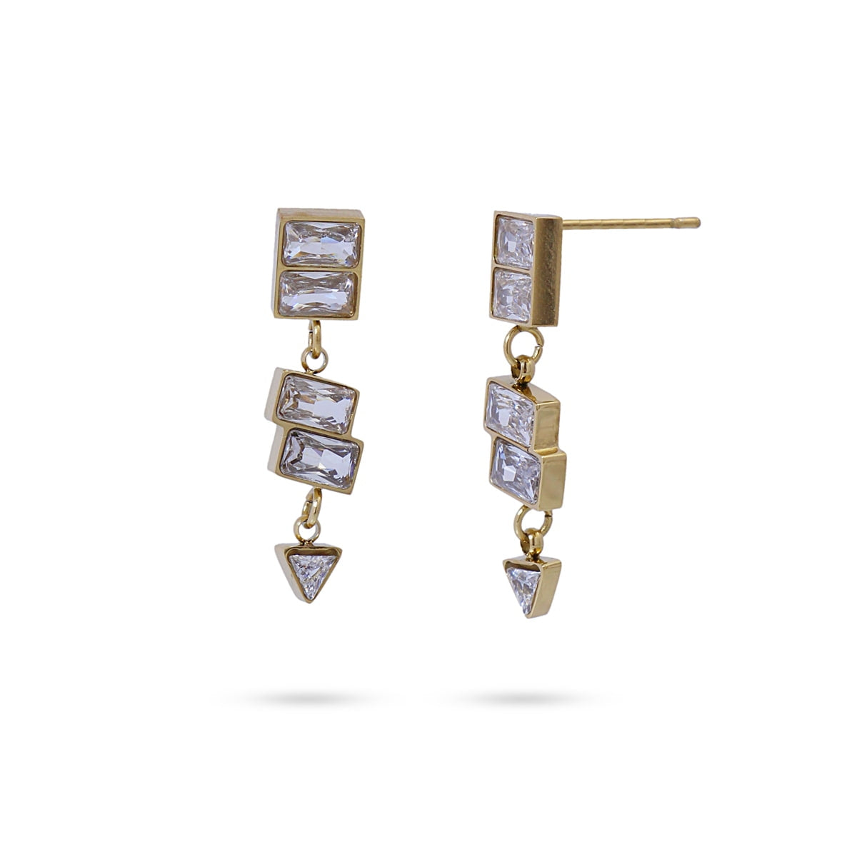 Pendientes Vulcano Dorado Anartxy