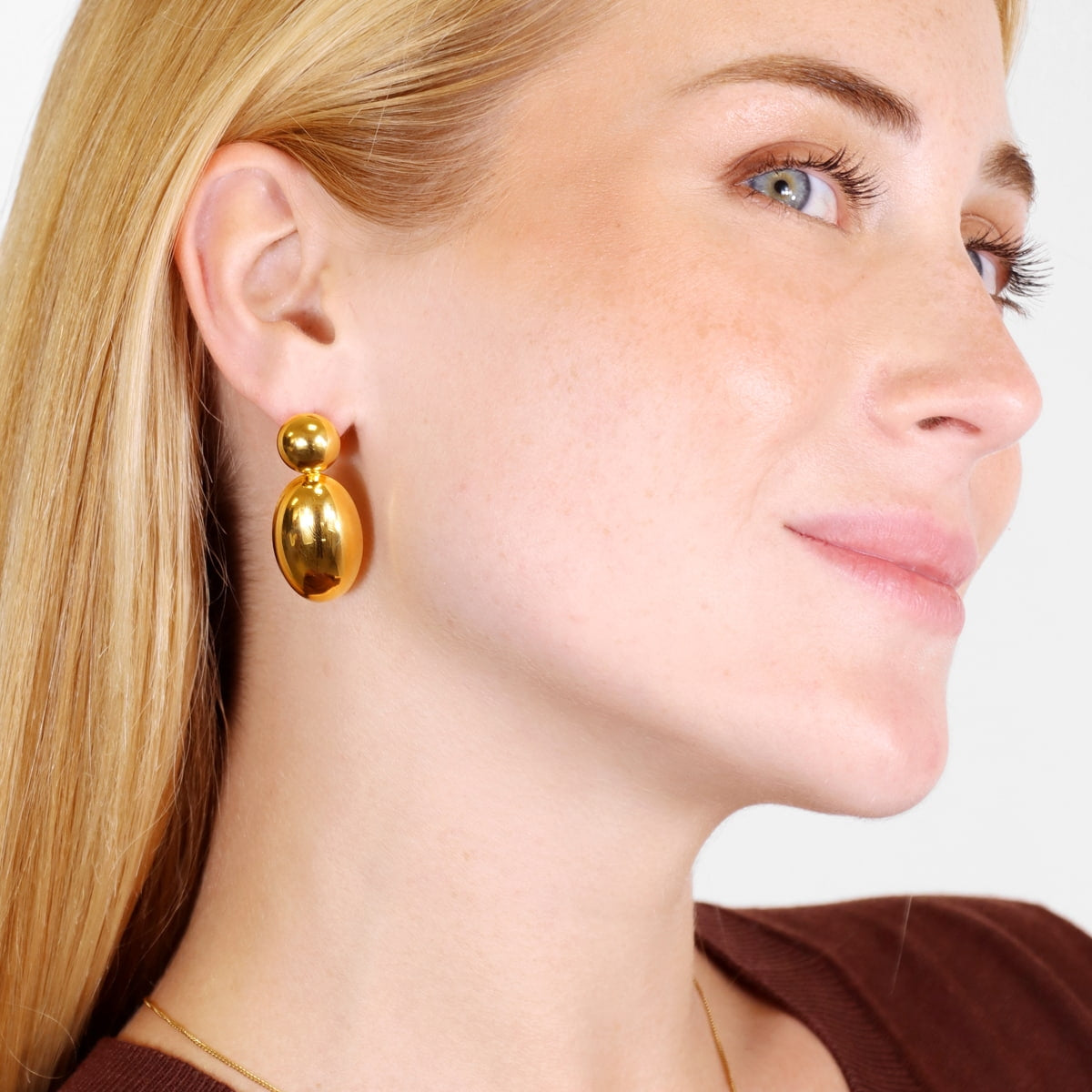 Pendientes Waves Essence Dorado Anartxy