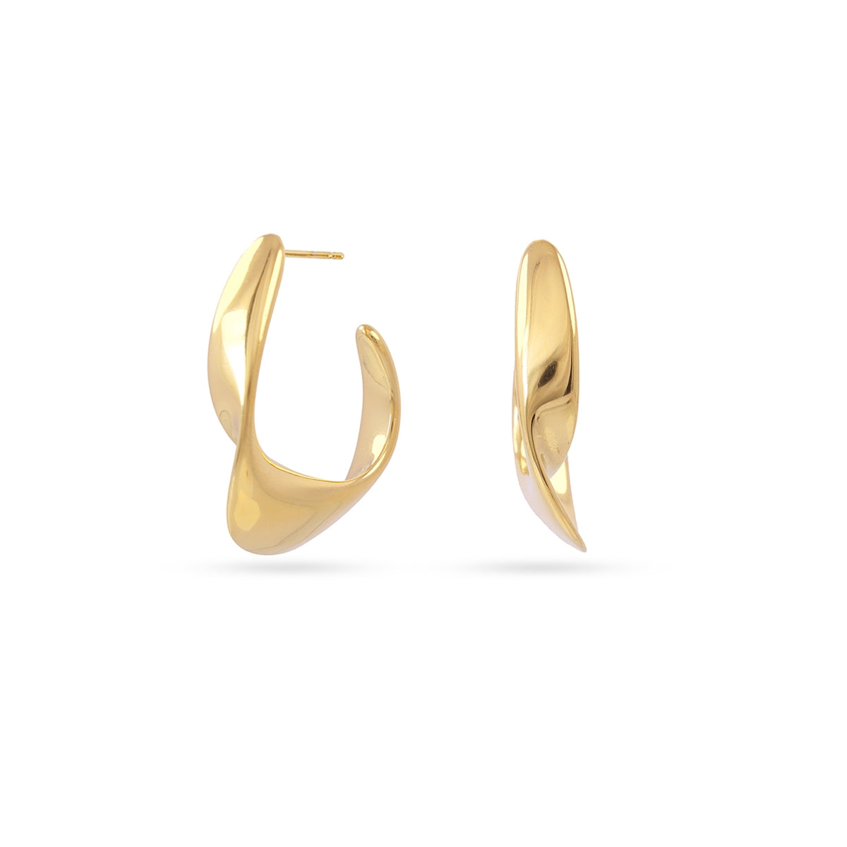 Pendientes Waves Slick Dorado Anartxy