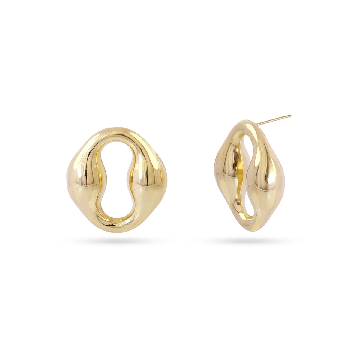 Pendientes Waves Snag Dorado Anartxy