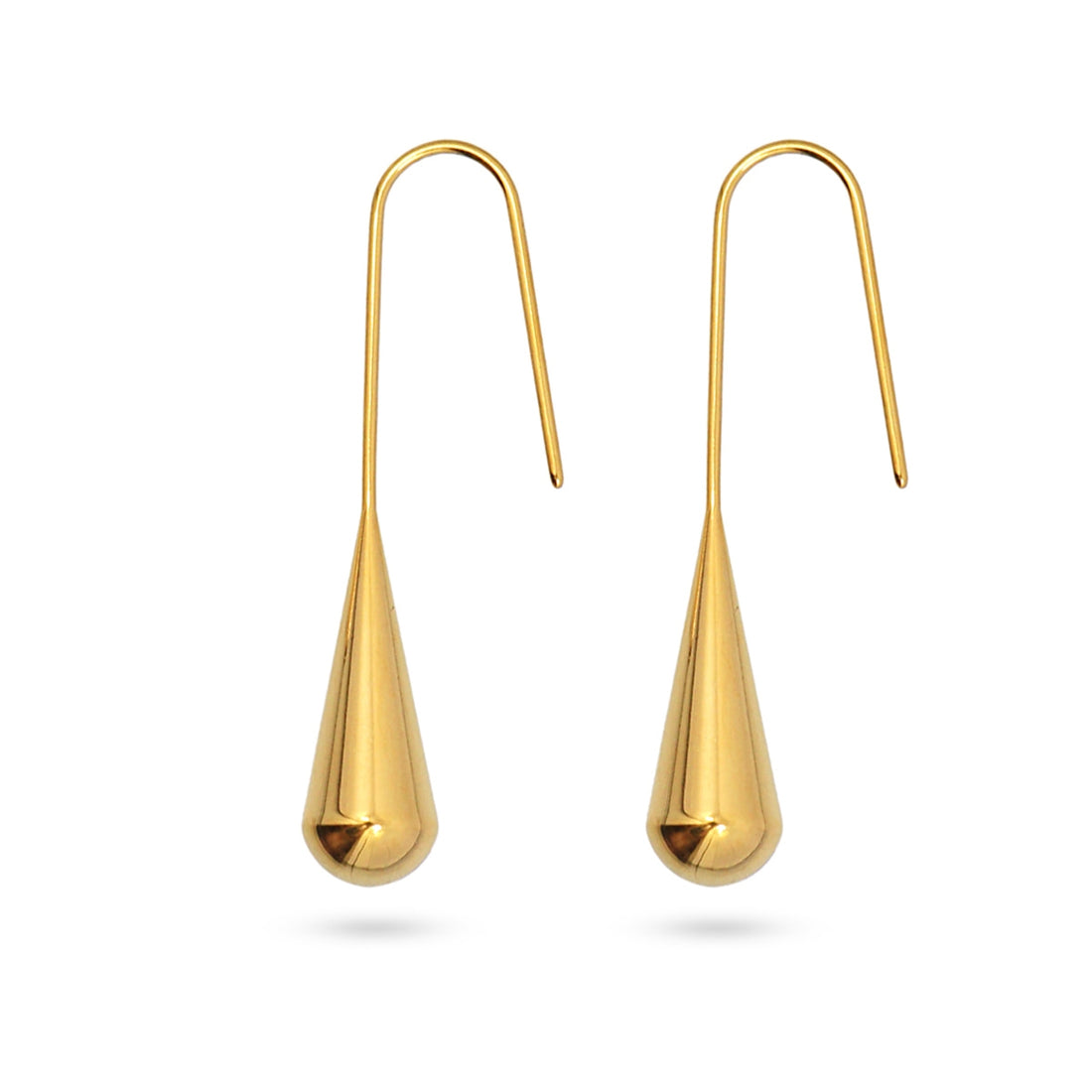 Pendientes Waves Flowing Dorado Anartxy