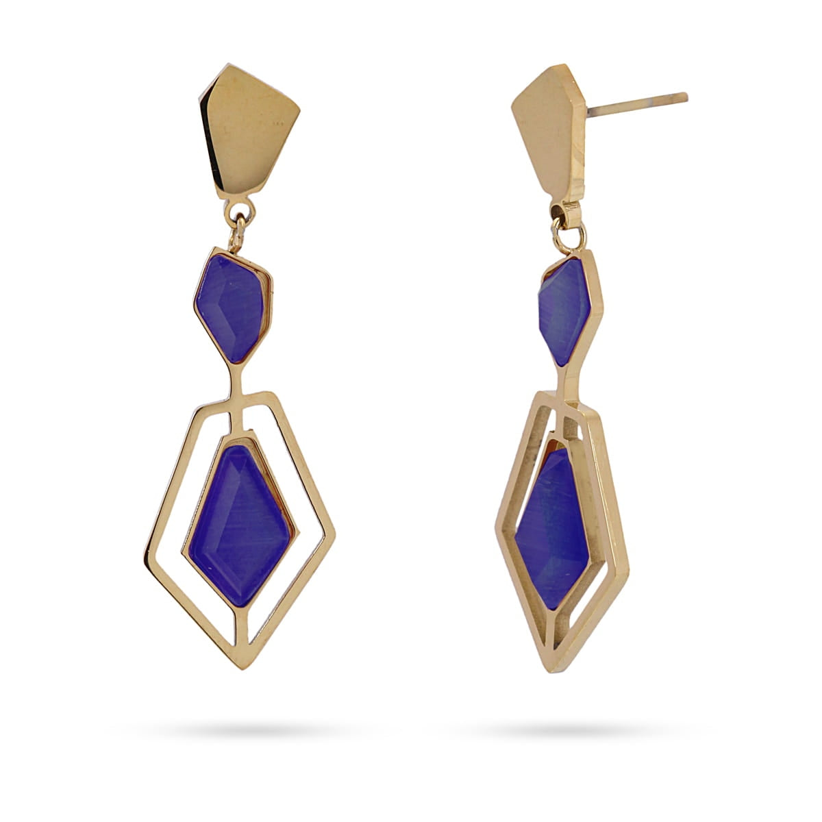 Pendientes Zantedeschia Azul Anartxy