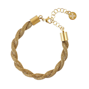 Pulsera Essentials Twist Dorado Anartxy