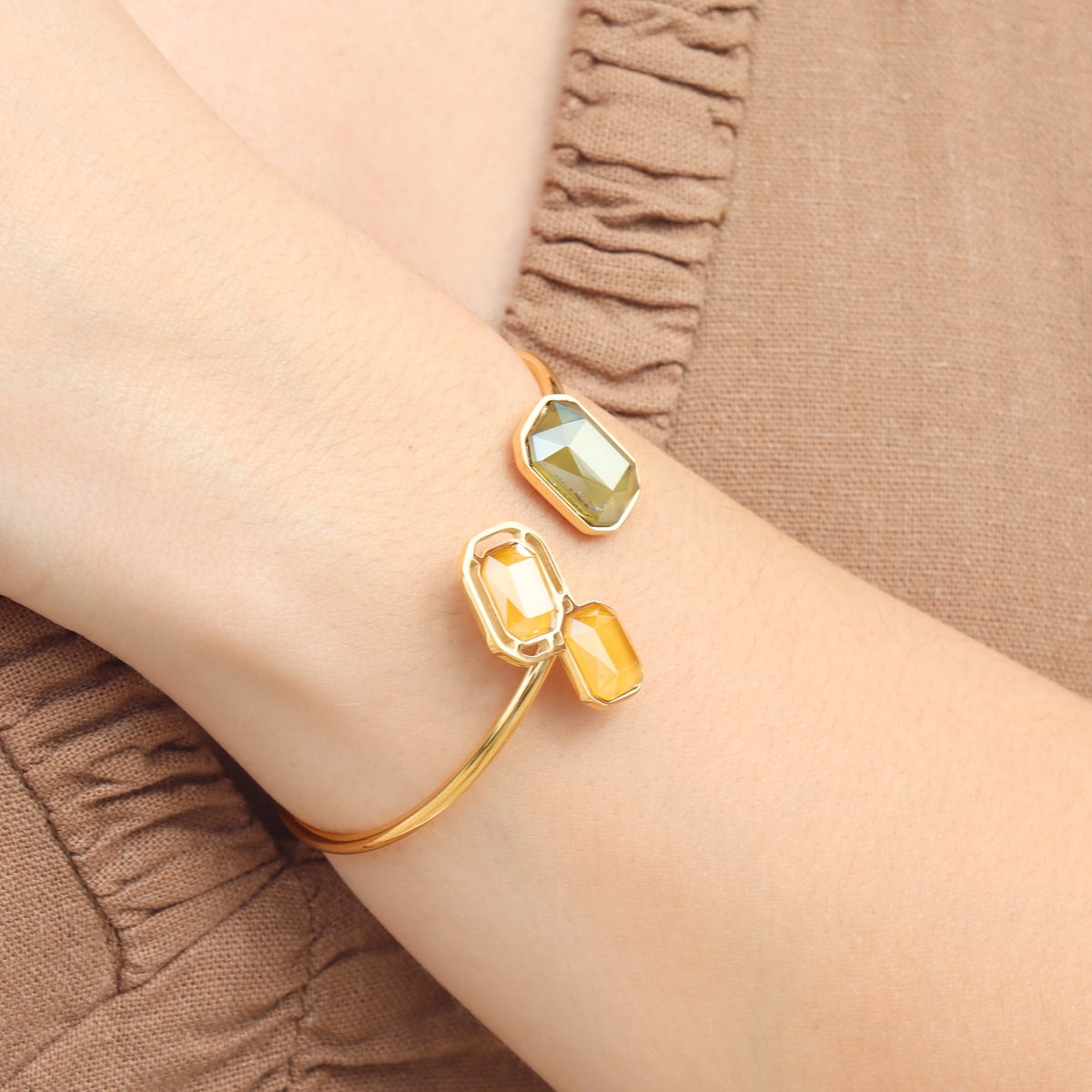 Pulsera Pixels Solesse Amarillo Anartxy