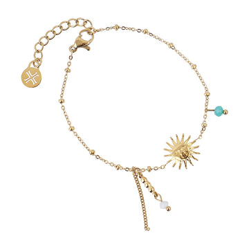 Pulsera Tide Soral Dorado Anartxy