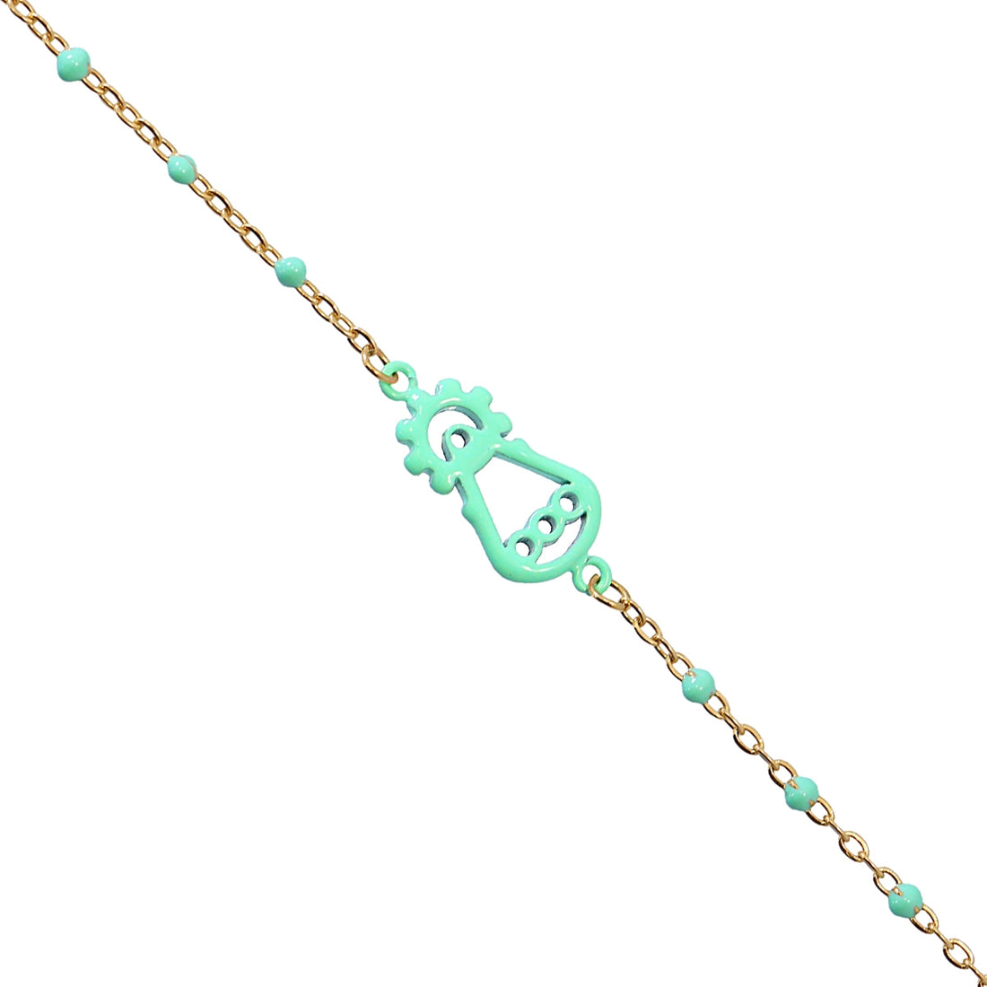 Pulsera Virgen de Covadonga Turquesa Anartxy