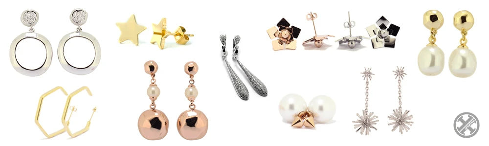 Pendientes y peinado